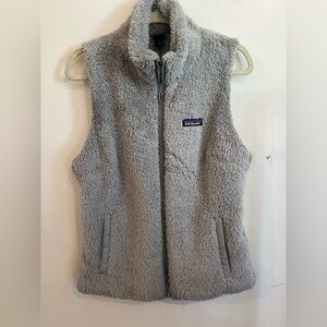 Patagonia Soft Gray Fleece Sherpa Jacket vest